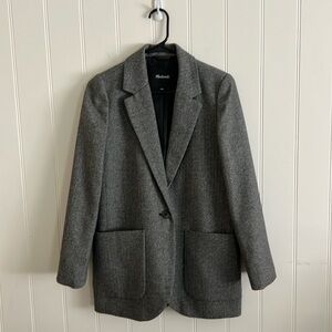 Madewell Larsen Blazer in Herringbone- Size S